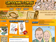 Tablet Screenshot of cartoonme.com.au